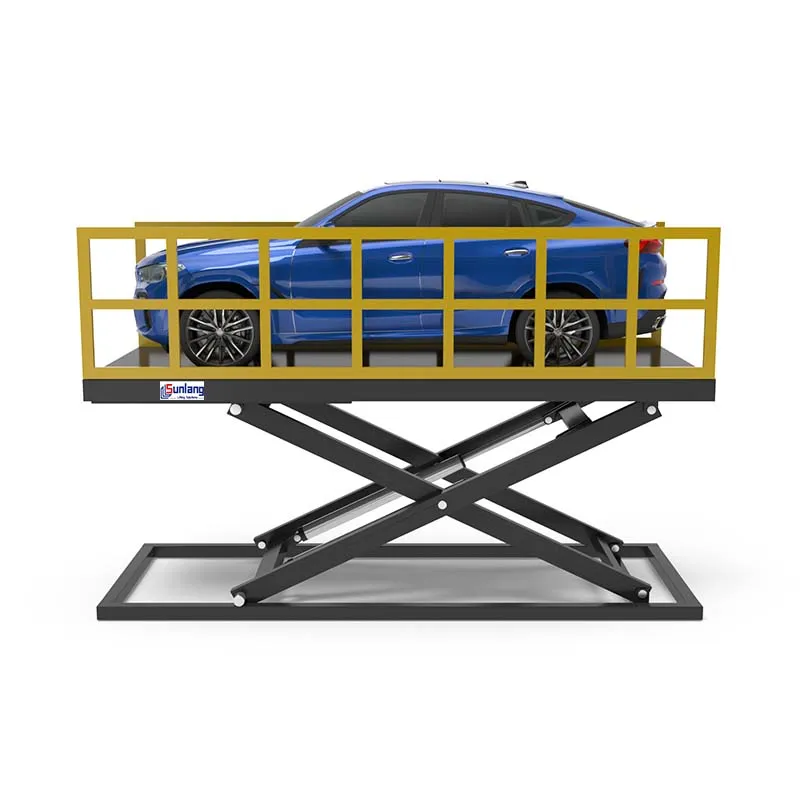 Car scissor lift available for sale, ideal for automotive workshops and garages