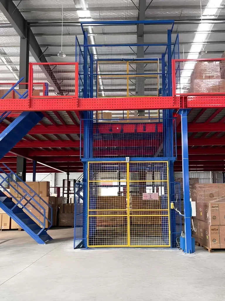 Cargo lift designed for efficient material handling in warehouse environments