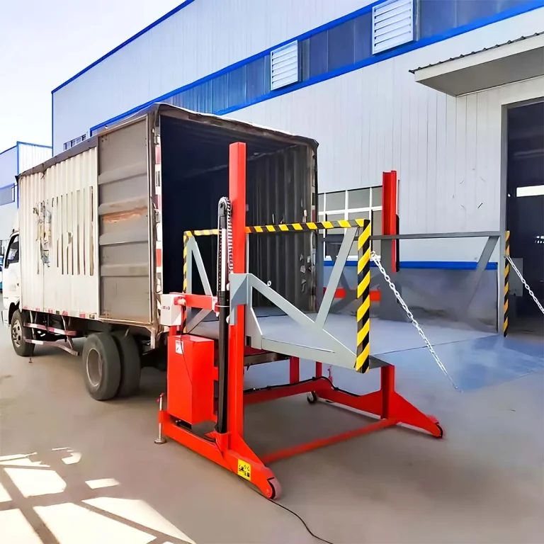 Mobile loading platform for flexible material handling in factory environments