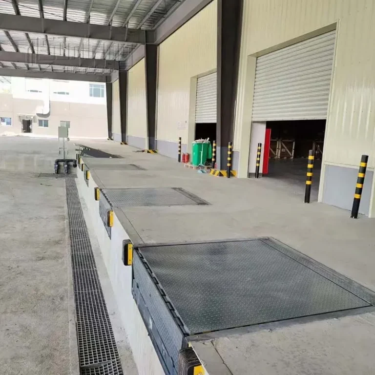 Custom loading dock leveler designed for warehouse applications