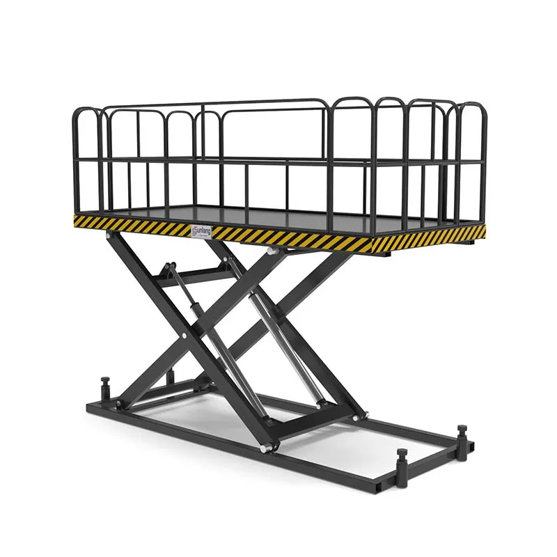 Industrial scissor lift table designed for heavy-duty material handling and lifting tasks