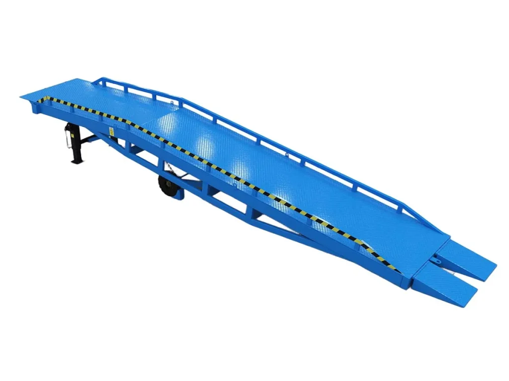 Custom-designed yard ramp for efficient loading and unloading